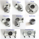 Key Clamp Fittings Tube  Pipe shelf brackets/connector 1/2" OD=20mm