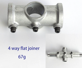 Key Clamp Fittings Tube  Pipe shelf brackets/connector 1 1/4" OD=42mm