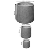 Fibre Clay Cylinder Large Outdoor Plant Pots