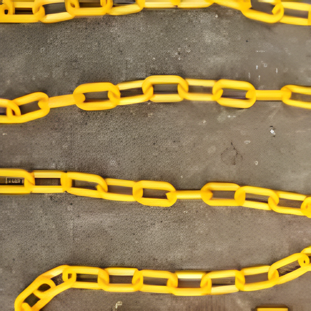 high quality 6mm yellow plastic link
