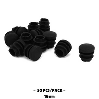 16MM - Round Plastic End Caps - 10PCS/50PCS - OzSupply - Hardware, Spare Parts, Accessories