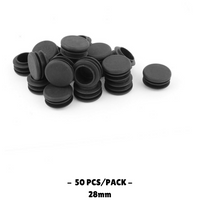 28MM - Round Plastic End Caps - 10PCS/50PCS - OzSupply - Hardware, Spare Parts, Accessories