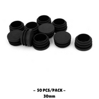 30MM - Round Plastic End Caps - 10PCS/50PCS - OzSupply - Hardware, Spare Parts, Accessories