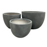 Large Outdoor Round Planter Pots - Grey Egg Pots - OzSupply - Hardware, Spare Parts, Accessories