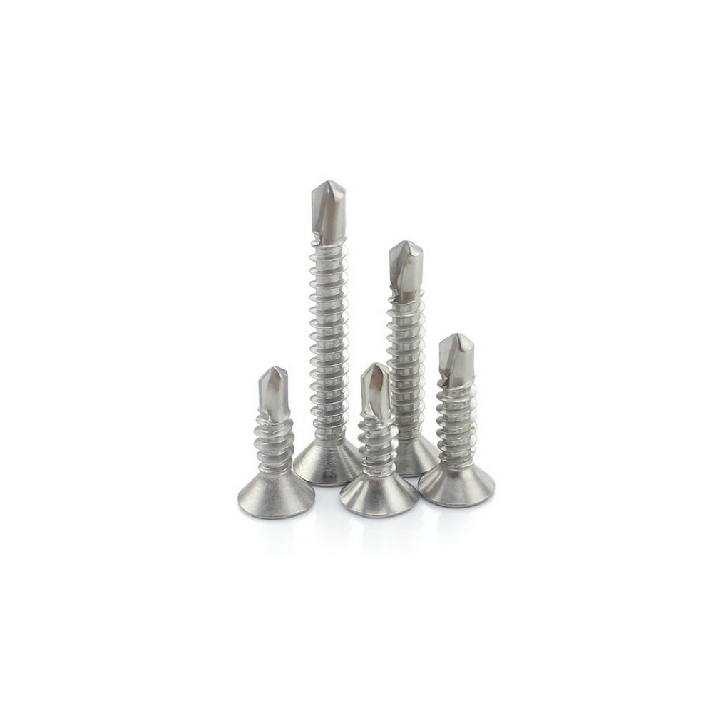 M4.2 Stainless Steel Self Drilling Tek Screws - 50PCS/300PCS Flat Head - OzSupply - Hardware, Spare Parts, Accessories