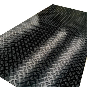 Aluminium Black Checker Plate 2400 x 1200 x 1.4MM - OzSupply - Hardware, Spare Parts, Accessories