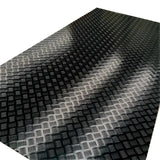 Aluminium Black Checker Plate 2400 x 1200 x 1.4MM - OzSupply - Hardware, Spare Parts, Accessories