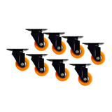8PCS 2'' 50mm Castor Swivel Wheel Heavy Duty 400kg Load - OzSupply - Hardware, Spare Parts, Accessories
