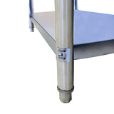 304 Stainless Steel Kitchen Bench 1200x600x800mmH - OzSupply - Hardware, Spare Parts, Accessories
