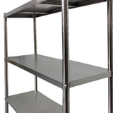 180 x 60 x 180cm - 400kg Load Heavy Duty Stainless Steel Shelves - OzSupply - Hardware, Spare Parts, Accessories