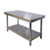 304 Stainless Steel Kitchen Bench 1200x600x800mmH - OzSupply - Hardware, Spare Parts, Accessories