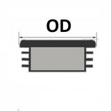 Square Plastic End Caps - 10PCS/50PCS - OzSupply - Hardware, Spare Parts, Accessories