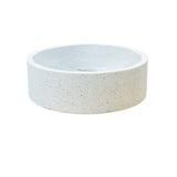 White Round Flat Flower Pots / Bonsai Planters Fiberclay - OzSupply - Hardware, Spare Parts, Accessories