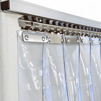 PVC Strip Curtains with Sliding Rail - 