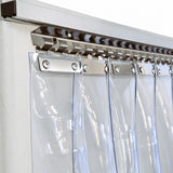 PVC Strip Curtains with Sliding Rail - 