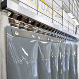 PVC Strip Curtains with Sliding Rail - 