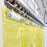 PVC Strip Curtains with Sliding Rail - 