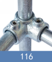 Key Clamp Pipe Fittings – 26.9mm OD Tube Connectors