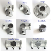 Key Clamp Fittings Tube  Pipe shelf brackets/connector 1 1/4