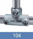Key Clamp Pipe Fittings – 26.9mm OD Tube Connectors