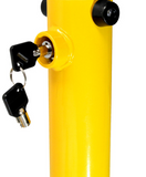 Parking Space Protector Fold Down Bollard – Heavy-Duty Folding Parking Lock (7cm x 60cm)