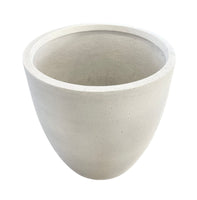 Outdoor Round Planter Pots - White Egg Pots Φ710*H710