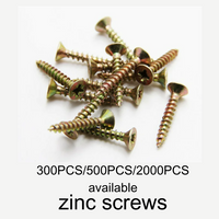 M3.5x80mm Self-Tapping Zinc Screws - 300PCS