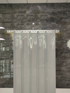 Heavy Duty Opaque Grey PVC Door Strip Curtain 1000x2000mmH