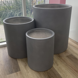 Fibre Clay Cylinder Large Outdoor Plant Pots