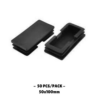50x100MM - Rectangular Plastic End Caps - 10PCS/50PCS - OzSupply - Hardware, Spare Parts, Accessories