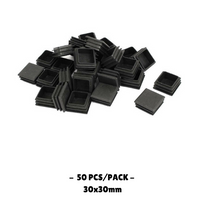 30x30MM - Square Plastic End Caps - 10PCS/50PCS - OzSupply - Hardware, Spare Parts, Accessories