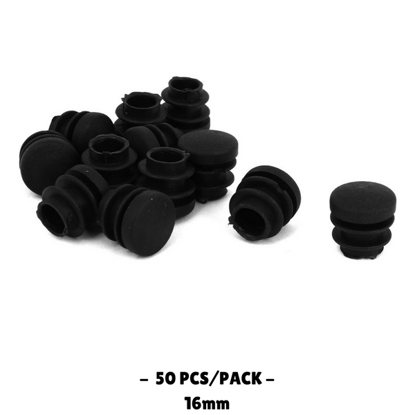 thumbnail image 2 of Assorted Black Rubber & PVC Plastic End Caps (16mm To 70mm) For Tubes, Rods & Threads 2 of 6