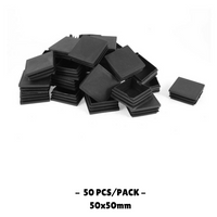 50x50MM - Square Plastic End Caps - 10PCS/50PCS - OzSupply - Hardware, Spare Parts, Accessories
