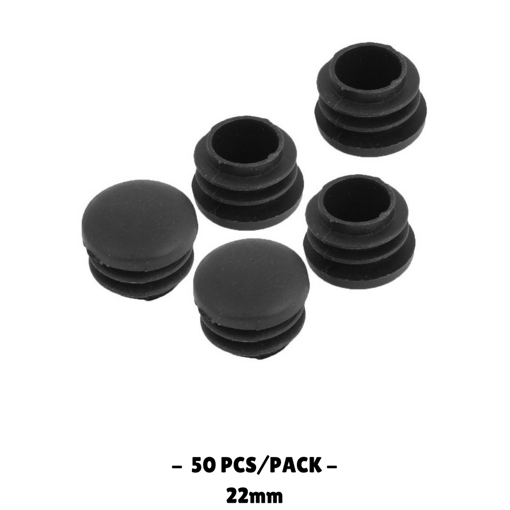 22MM - Round Plastic End Caps - 10PCS/50PCS - OzSupply - Hardware, Spare Parts, Accessories