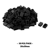 20x30MM - Rectangular Plastic End Caps - 10PCS/50PCS - OzSupply - Hardware, Spare Parts, Accessories