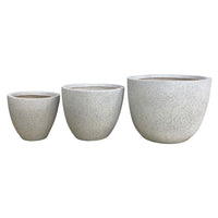 Large Outdoor Round Planter Pots - White Egg Pots - OzSupply - Hardware, Spare Parts, Accessories