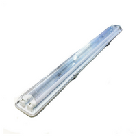 1x 1200mm Weatherproof IP65 LED Twin Tube Light Fittings - OzSupply - Hardware, Spare Parts, Accessories