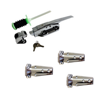 Coolrooms/Freezer Flush Latch DH037 and Flush 714 Hinges Kit - OzSupply - Hardware, Spare Parts, Accessories