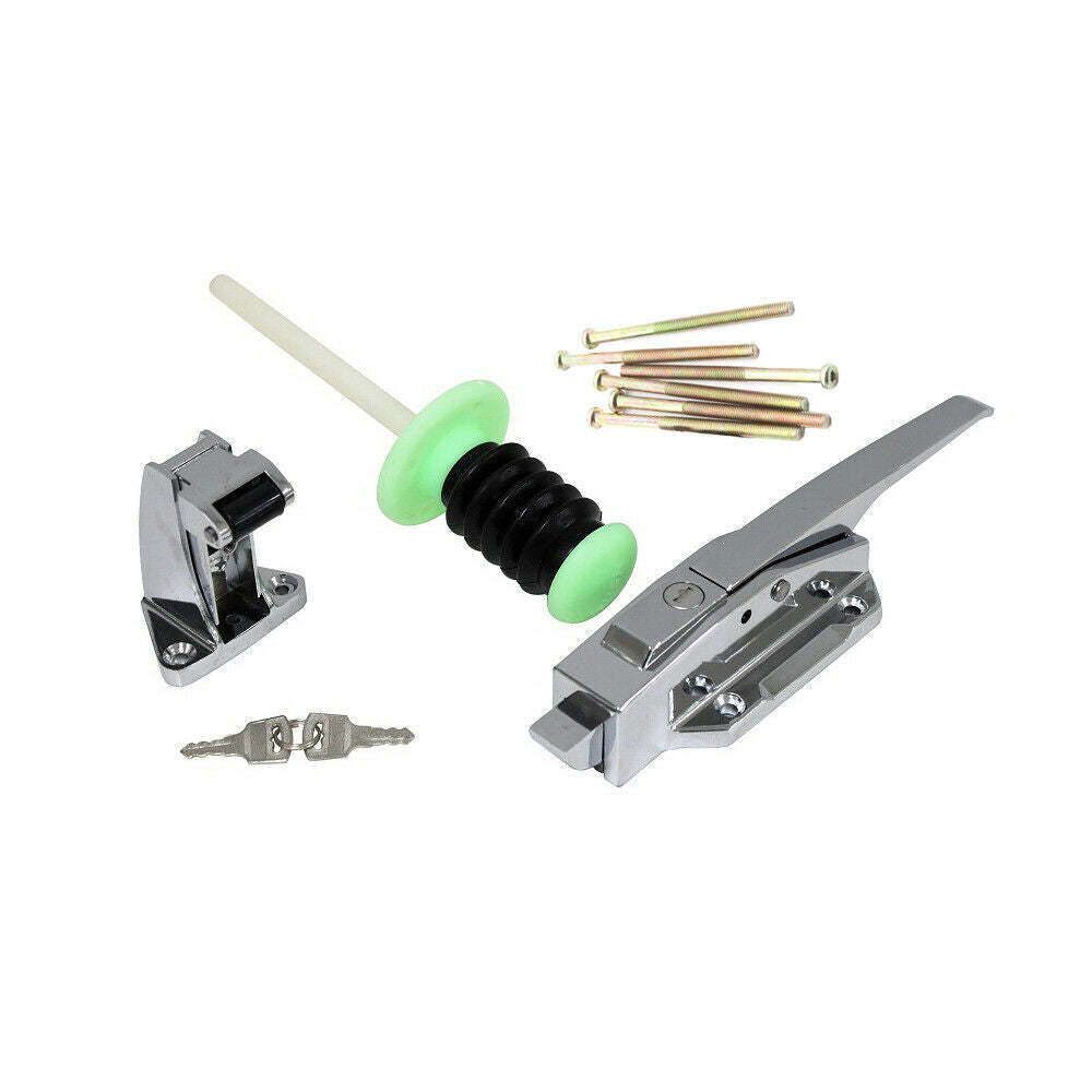 Commercial Refrigerator Coolroom Offset Door Latch DH036 With Fixing Screws - OzSupply - Hardware, Spare Parts, Accessories