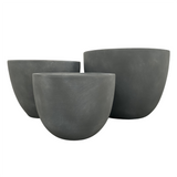 Large Outdoor Round Planter Pots - Grey Egg Pots - OzSupply - Hardware, Spare Parts, Accessories