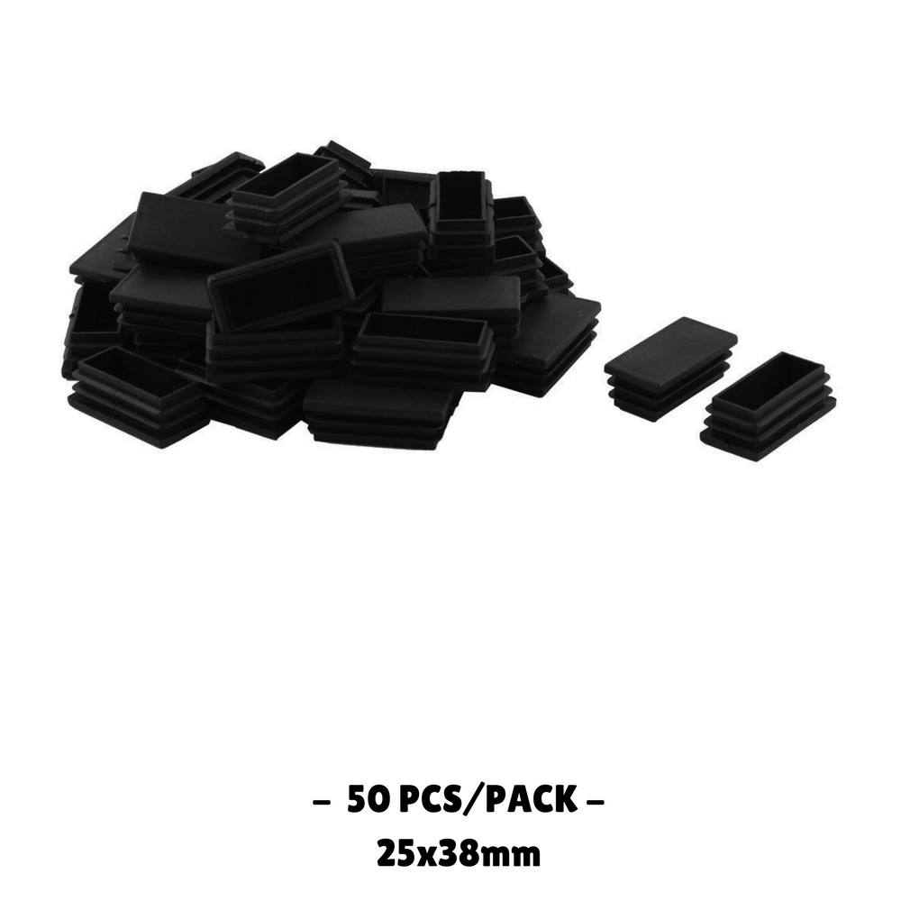 25x38MM - Rectangular Plastic End Caps - 10PCS/50PCS - OzSupply - Hardware, Spare Parts, Accessories