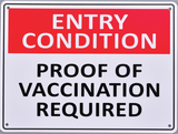 Entry Condition - Proof Of Vaccination Required - OzSupply - Hardware, Spare Parts, Accessories