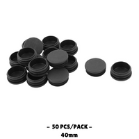 40MM - Round Plastic End Caps - 10PCS/50PCS - OzSupply - Hardware, Spare Parts, Accessories