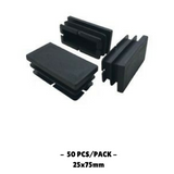 25x75MM - Rectangular Plastic End Caps - 10PCS/50PCS - OzSupply - Hardware, Spare Parts, Accessories