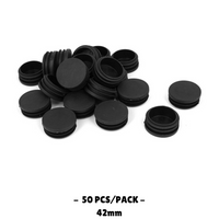 42MM - Round Plastic End Caps - 10PCS/50PCS - OzSupply - Hardware, Spare Parts, Accessories