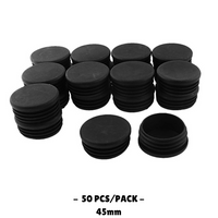 45MM - Round Plastic End Caps - 10PCS/50PCS - OzSupply - Hardware, Spare Parts, Accessories