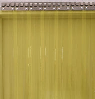 Yellow Clear PVC Strip Curtains 1000 x 2100mm - 75mm wide strips - OzSupply - Hardware, Spare Parts, Accessories