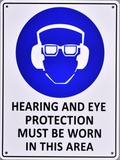 Mandatory Sign - Hearing and Eye Protection Must be Worn in this Area - OzSupply - Hardware, Spare Parts, Accessories