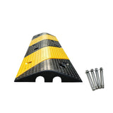 1m 2 Channel 15T Load Heavy Duty Rubber Speed Hump Cable Cover With Fixings - OzSupply - Hardware, Spare Parts, Accessories