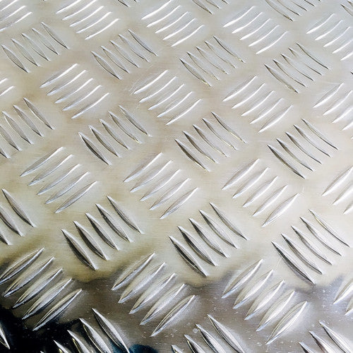 Aluminium Checker Plate Sheet - Silver 2400 x 1200 x 2mm - OzSupply - Hardware, Spare Parts, Accessories